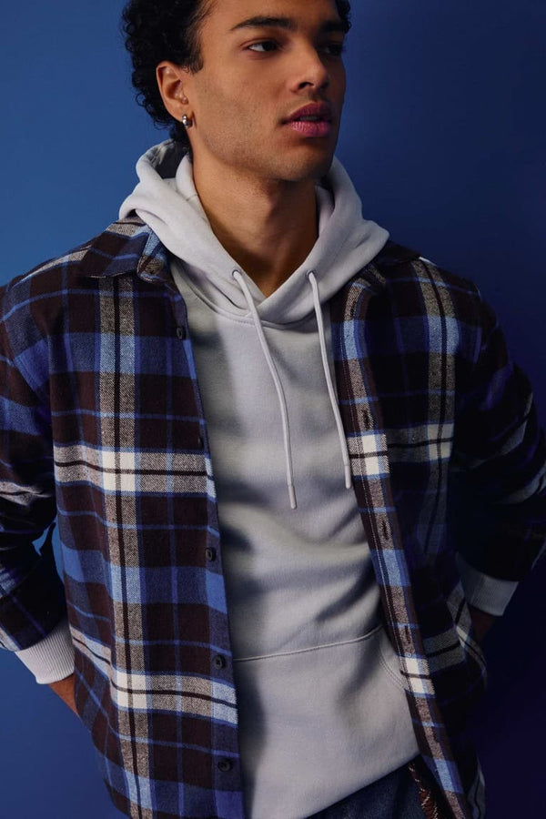 Regular Fit Polo Collar Lumberjack Long Sleeve Shirt