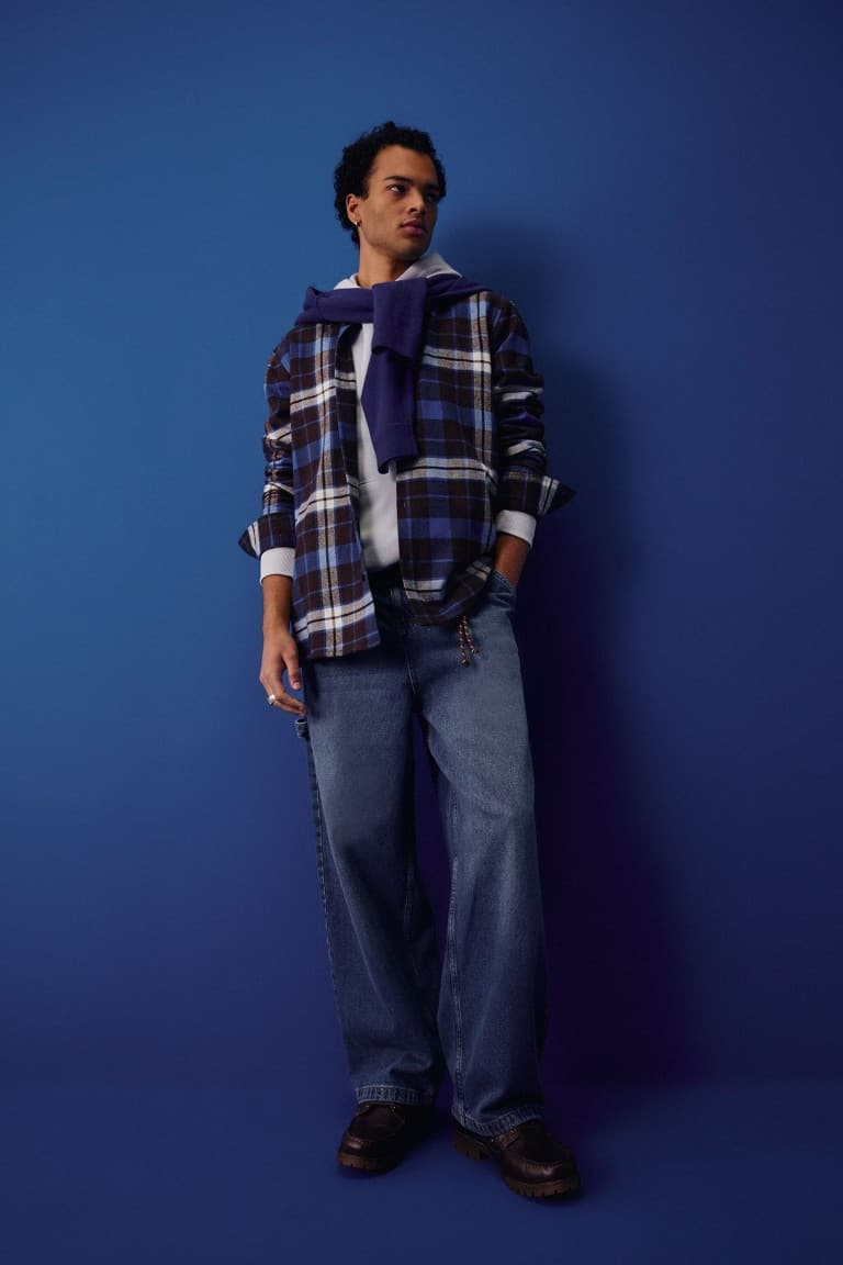 Regular Fit Polo Collar Lumberjack Long Sleeve Shirt