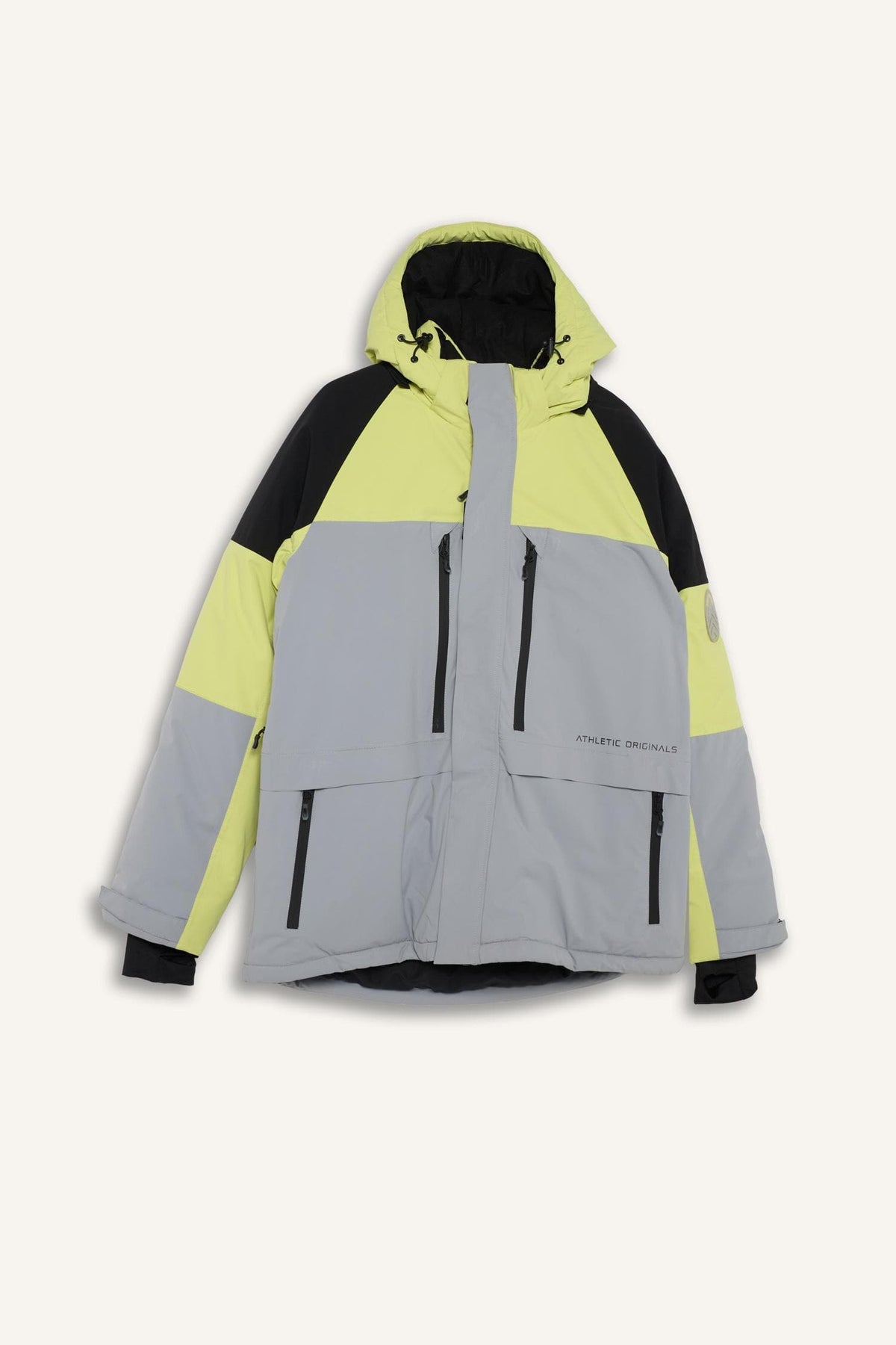 Water Repellent Regular Fit Hooded Zippered Ski Jacket