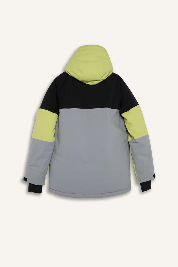 Water Repellent Regular Fit Hooded Zippered Ski Jacket