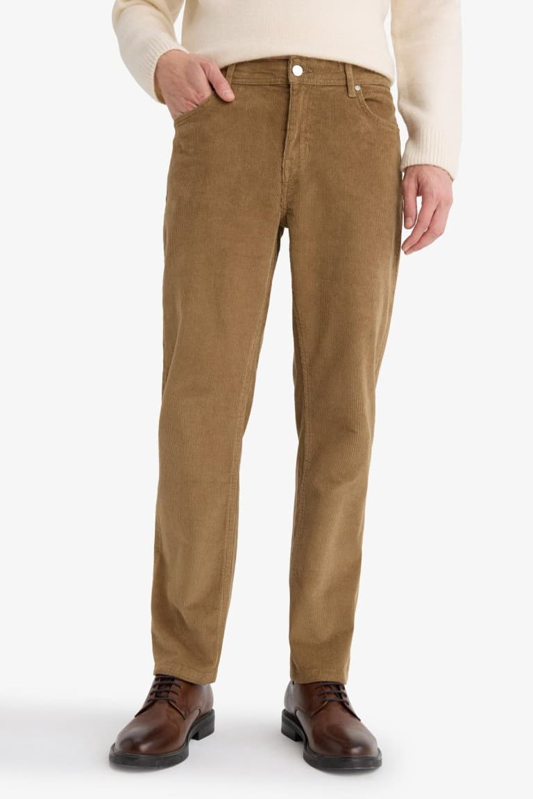 Regular Fit Corduroy Trousers Secondary image