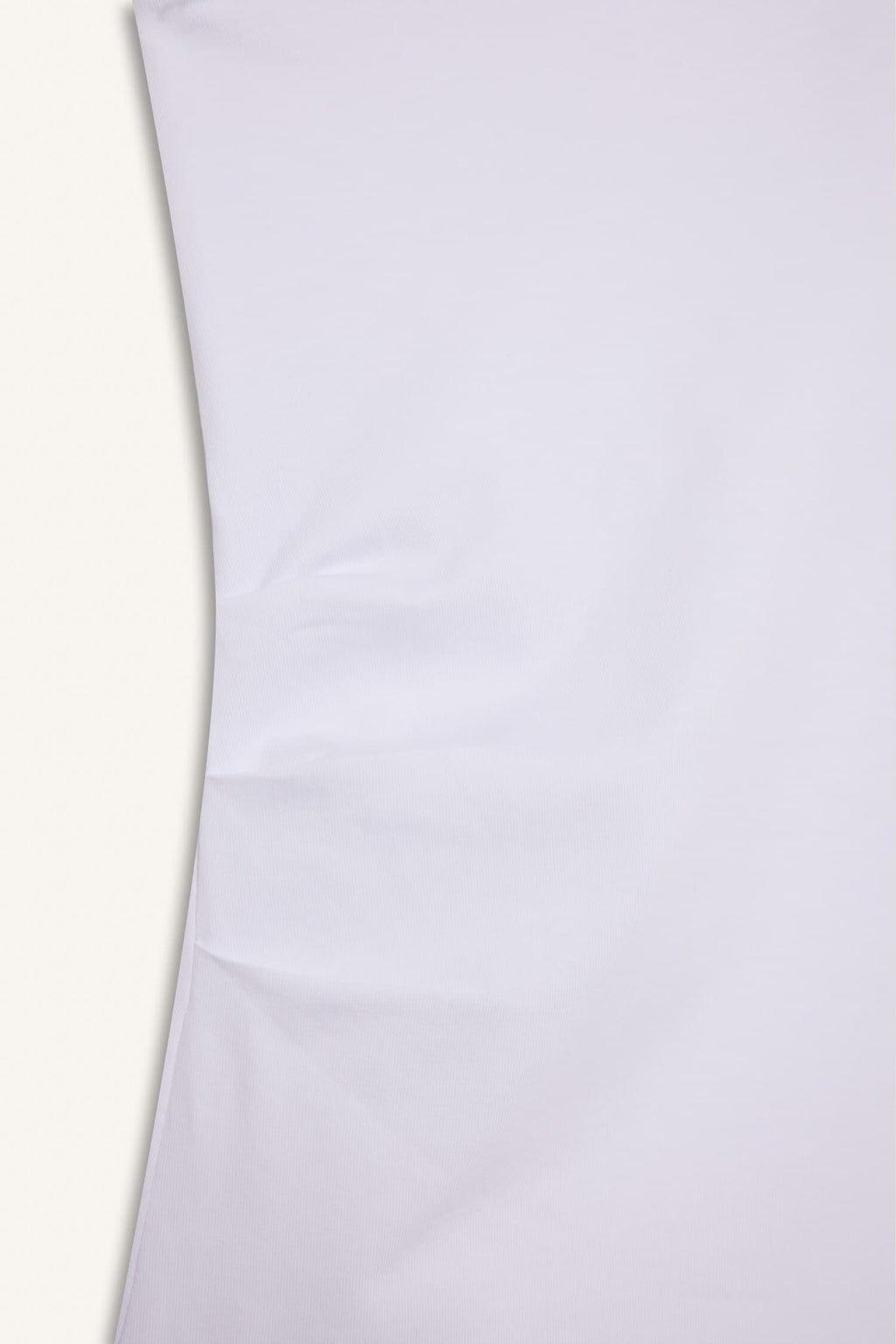 Slim Fit Slim Cut Strapless White Blouse
