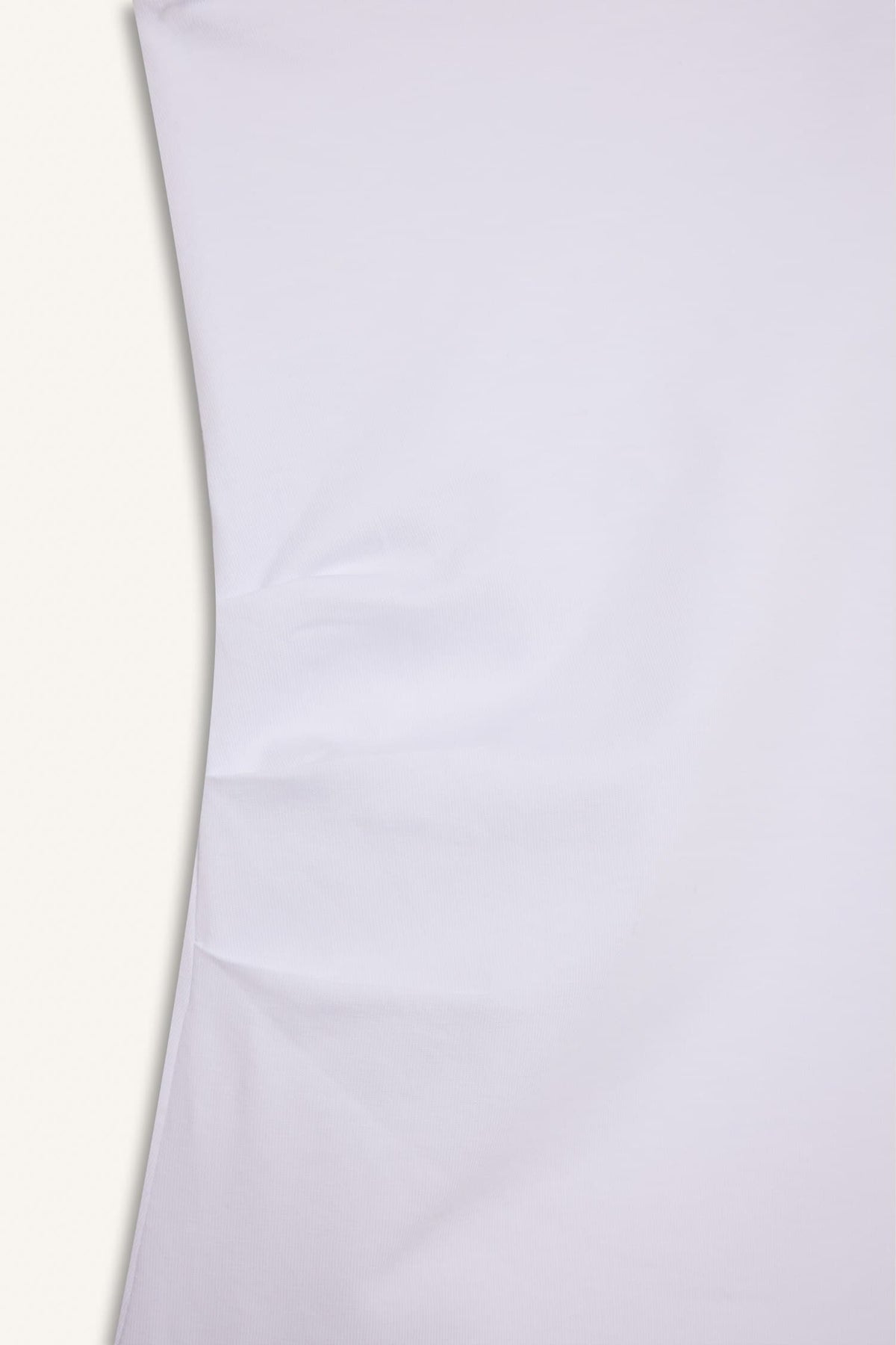 Slim Fit Slim Cut Strapless White Blouse