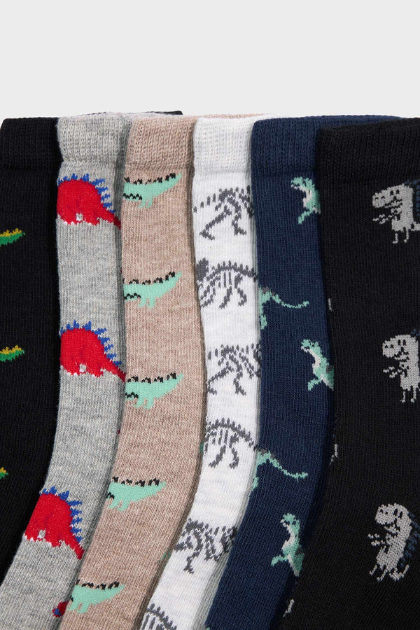 Boys' 7-Pack Cotton Long Socks