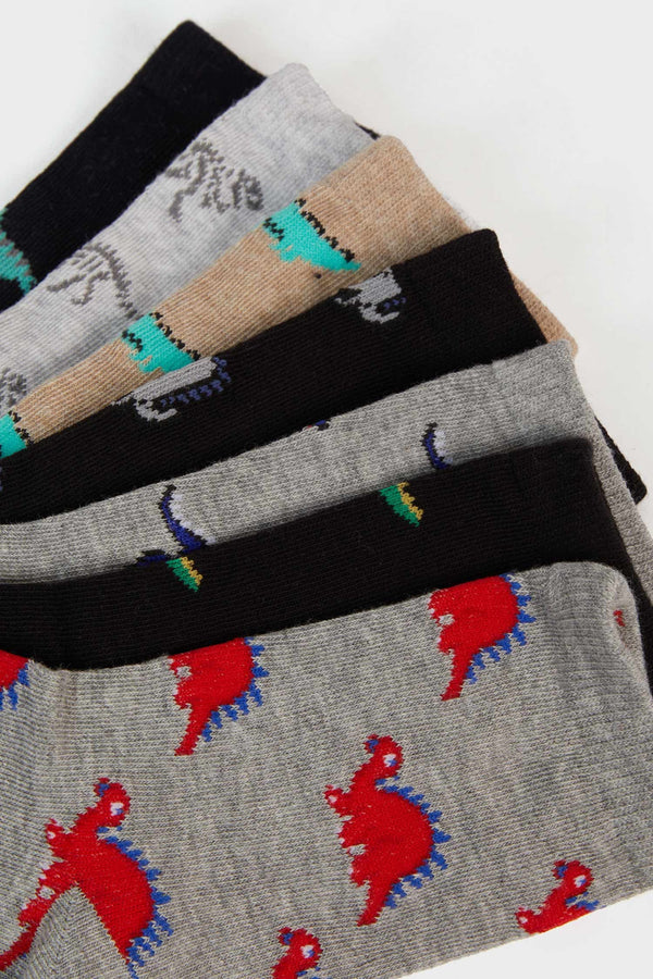 Boys' 7-Pack Cotton Long Socks