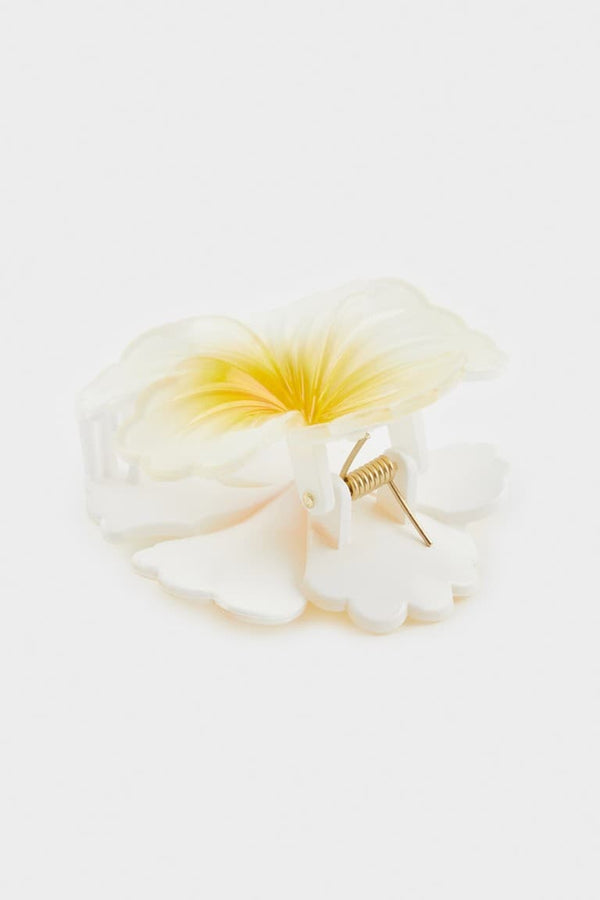 women Orange Lotus Latch Buckle