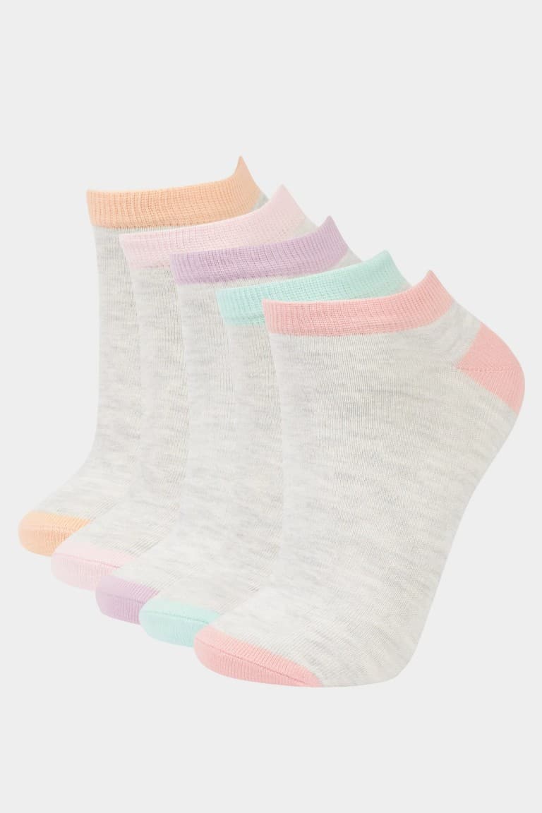 Women 5-Pack Cotton Booties Socks