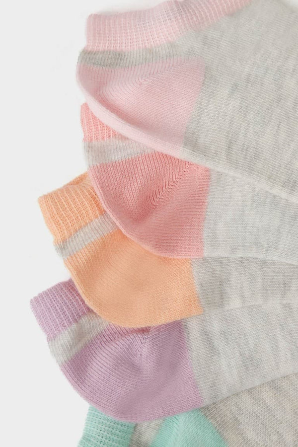 Women 5-Pack Cotton Booties Socks