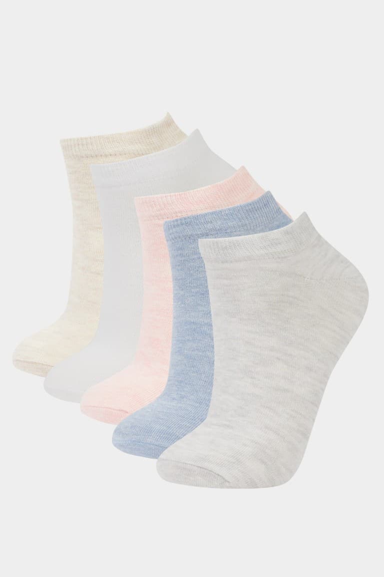 Women 5-Pack Cotton Booties Socks