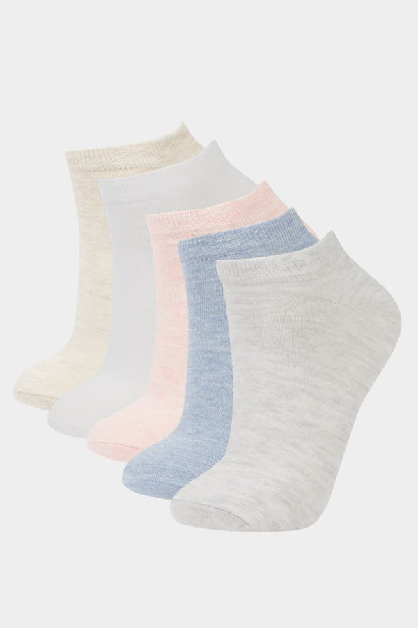 Women 5-Pack Cotton Booties Socks