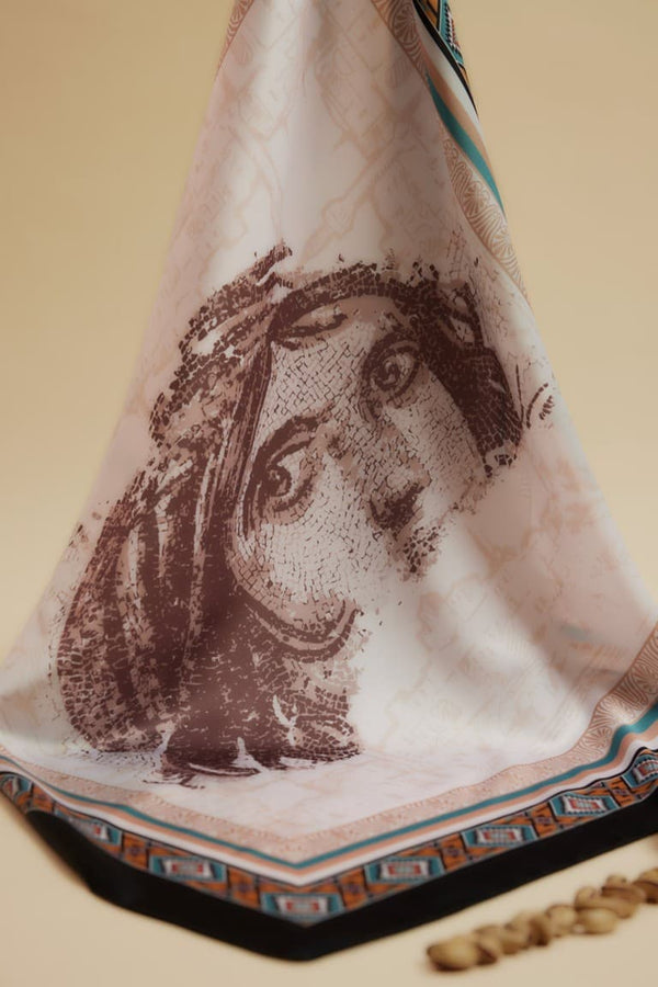 Women Zeugma Themed Scarf