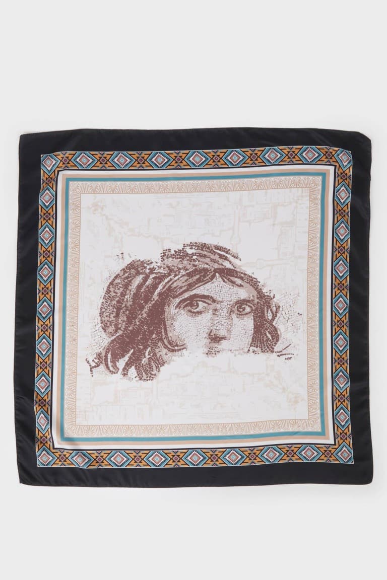 Women Zeugma Themed Scarf