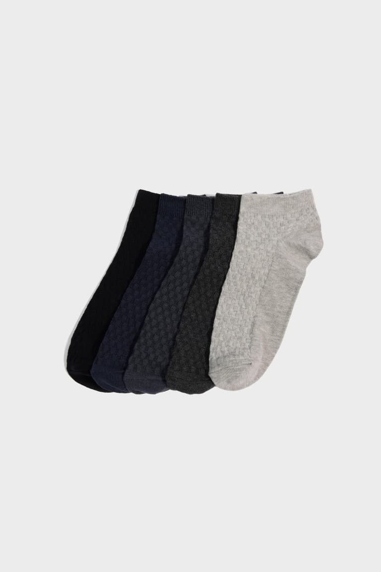 Men 5-Pack Cotton Ankle Socks