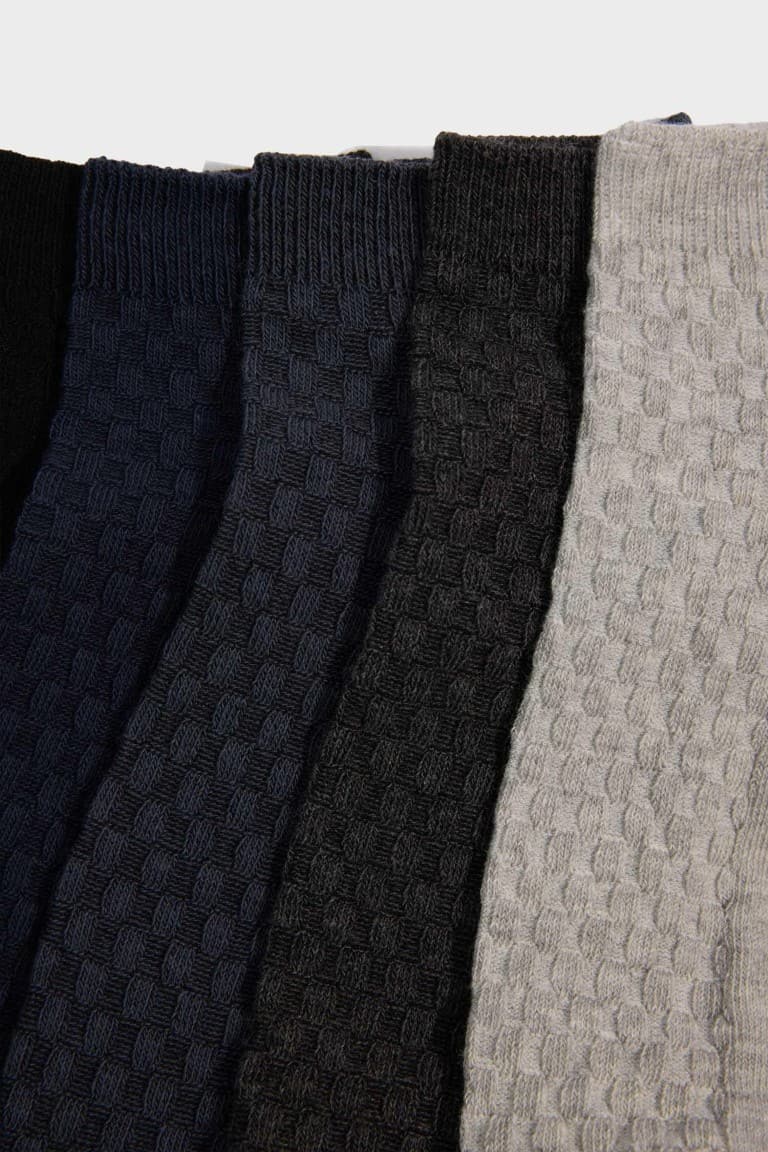 Men 5-Pack Cotton Ankle Socks