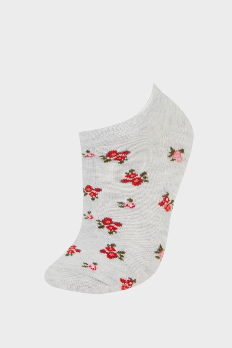 Women 5-Pack Cotton Booties Socks