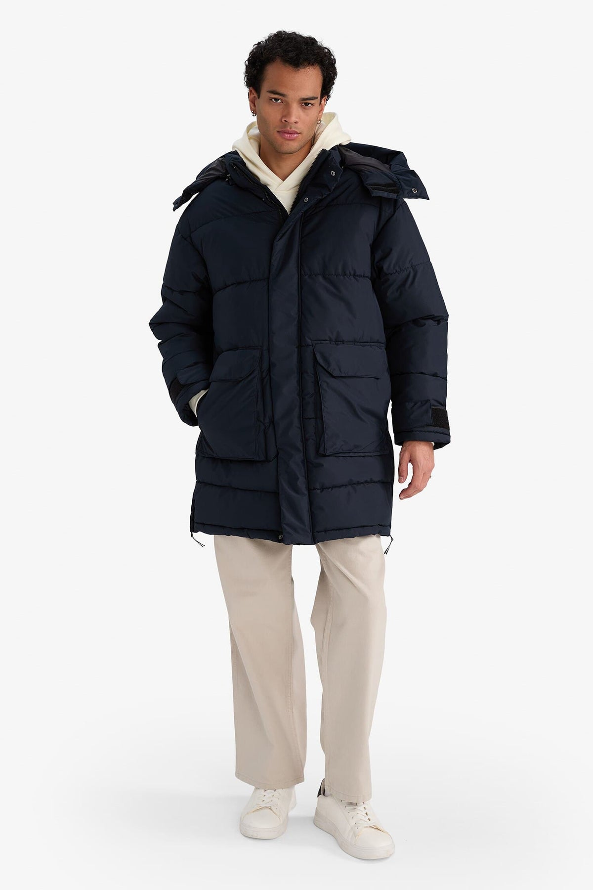 Water Repellent Hooded Parka Coat