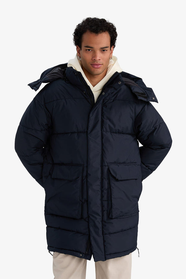 Water Repellent Hooded Parka Coat