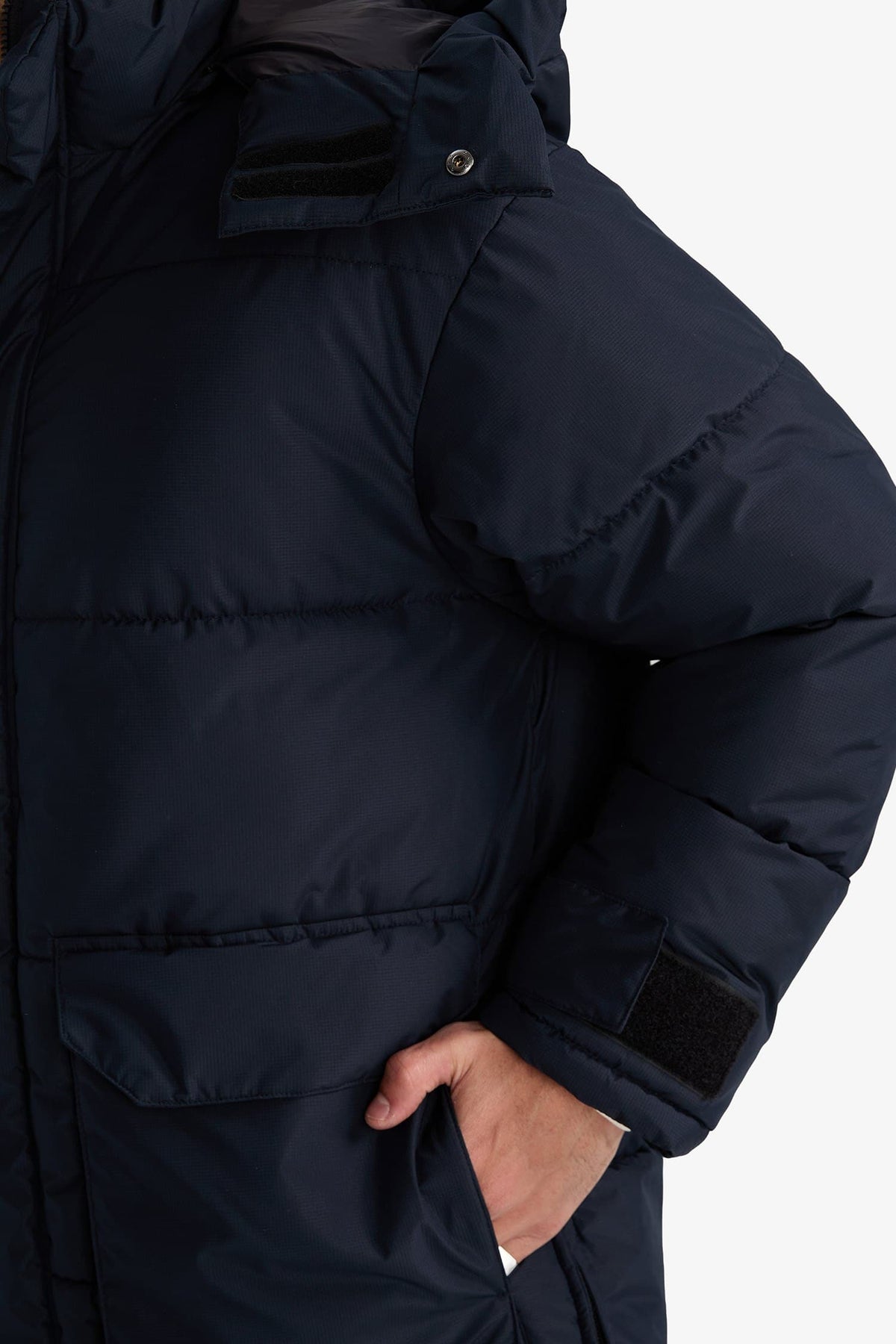 Water Repellent Hooded Parka Coat