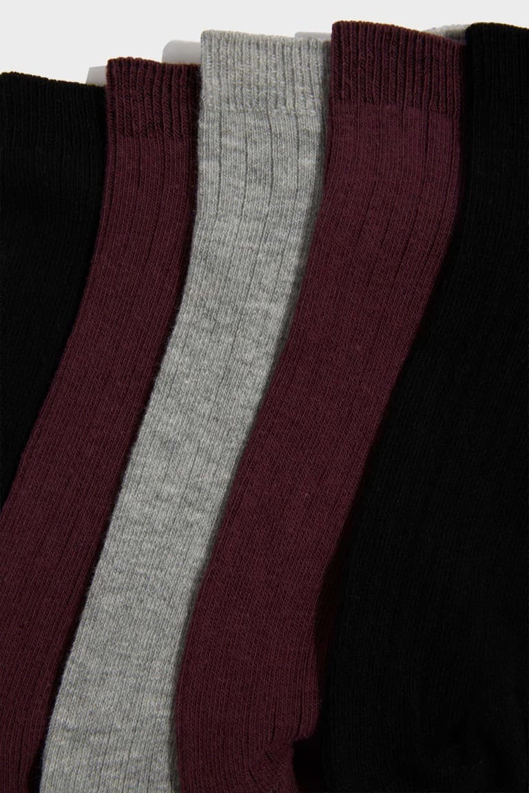 Mens 5-Pack Cotton Booties Socks