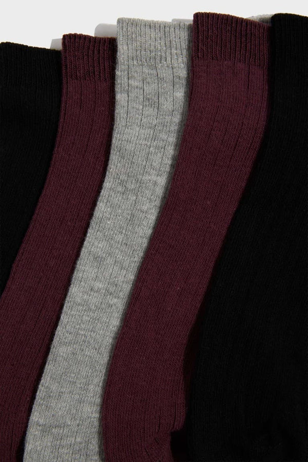 Mens 5-Pack Cotton Booties Socks