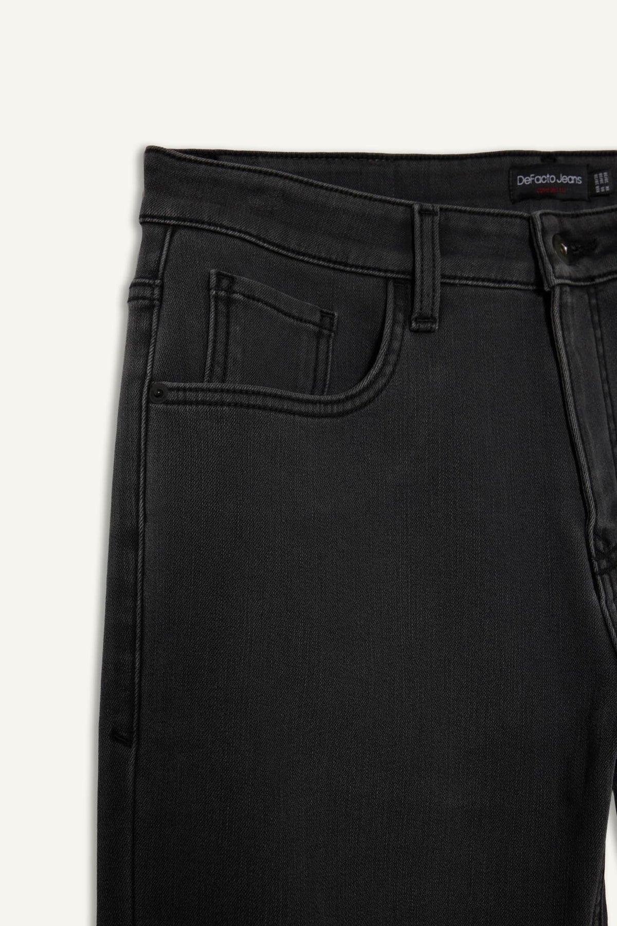 Diago Comfort Fit High Waist Wide Leg Straight Leg Thermal Fleece Jeans