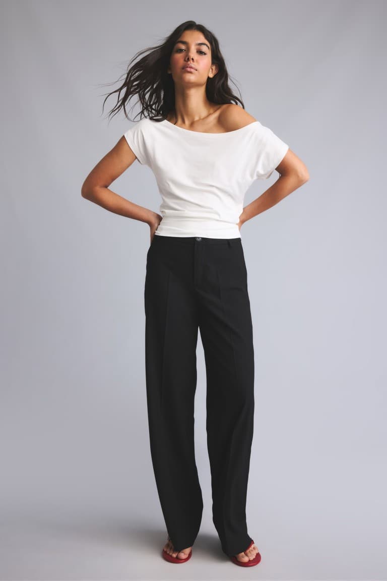 Straight Fit Fleto Pocket Normal Waist Standard Length Trousers