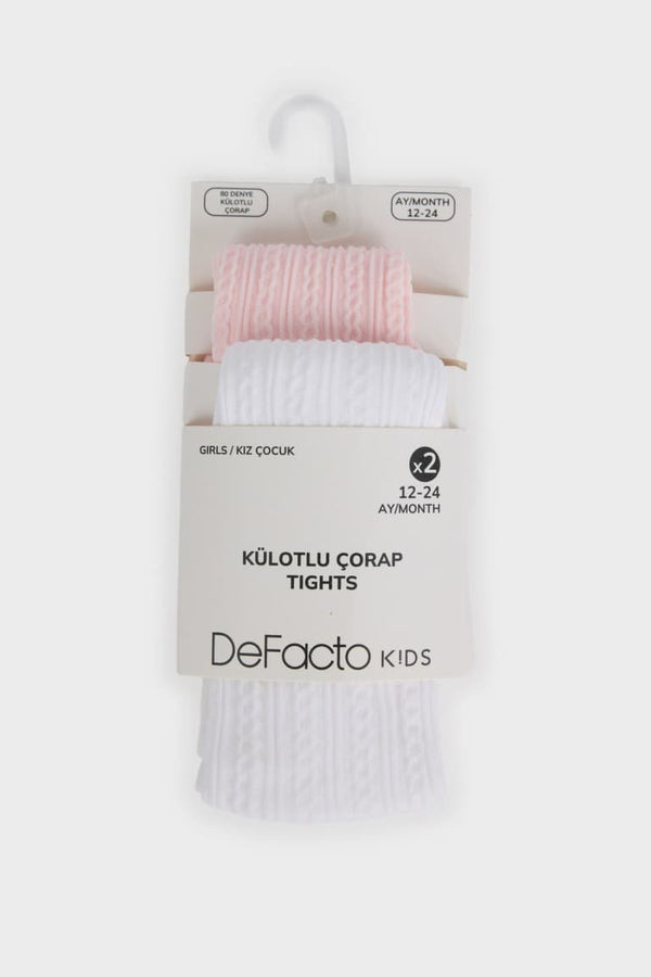 Baby Girl 2 Pack 60 Denier Pantyhose