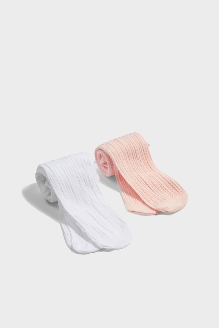 Baby Girl 2 Pack 60 Denier Pantyhose