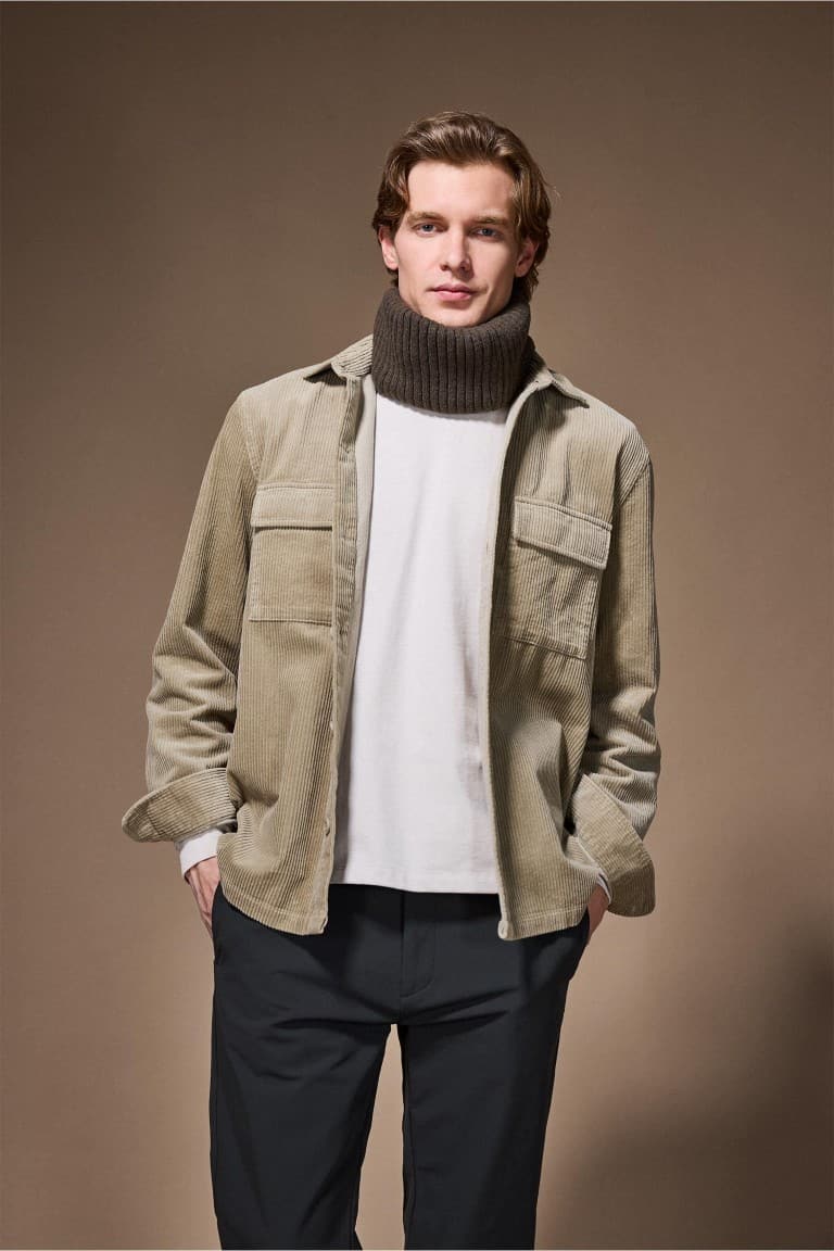 100% Cotton REGULAR FIT Velvet Shirt