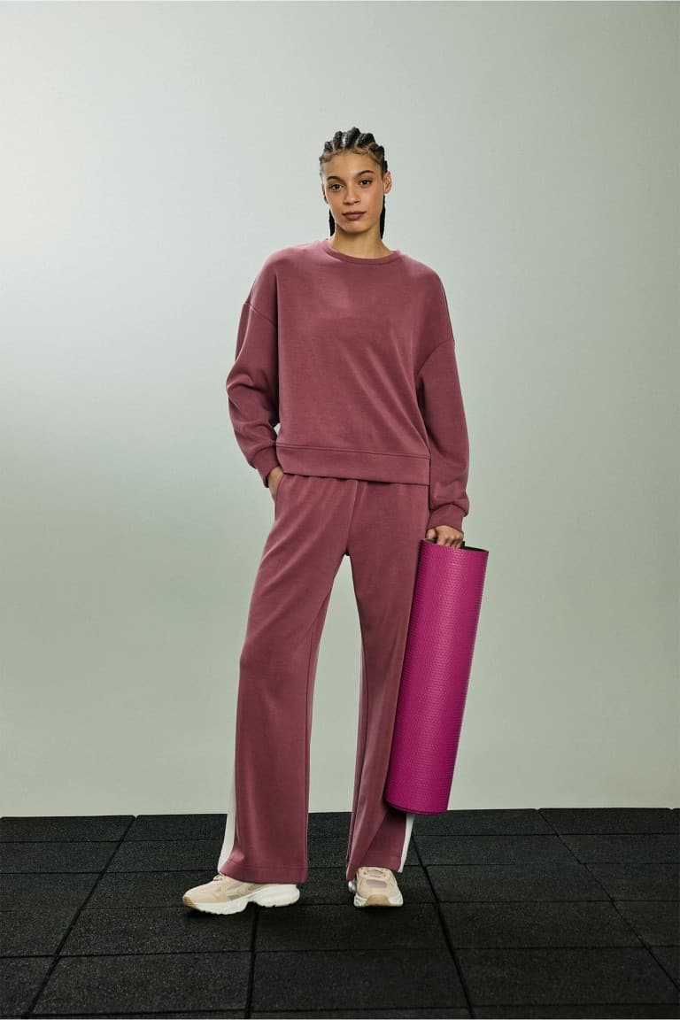 Wide Leg Modal Sweatpants With Pockets Main image