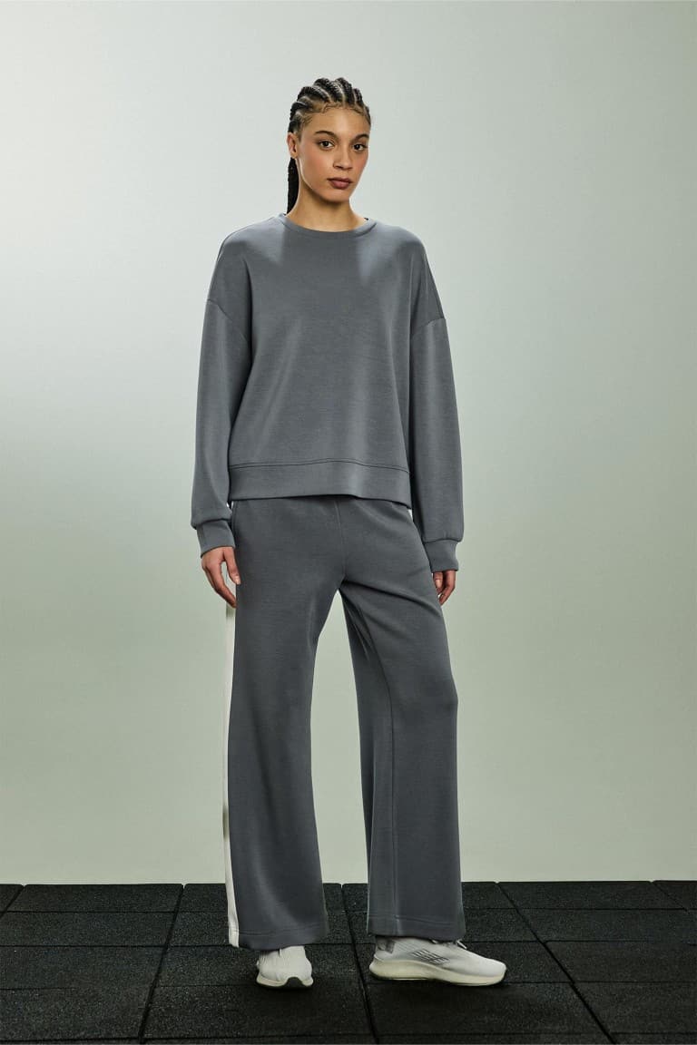 Wide Leg Modal Sweatpants With Pockets Main image
