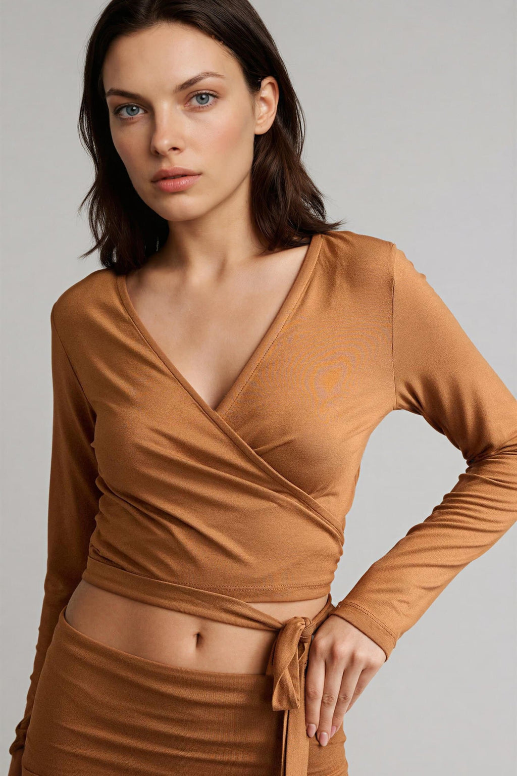 Belted Long Sleeve T-Shirt