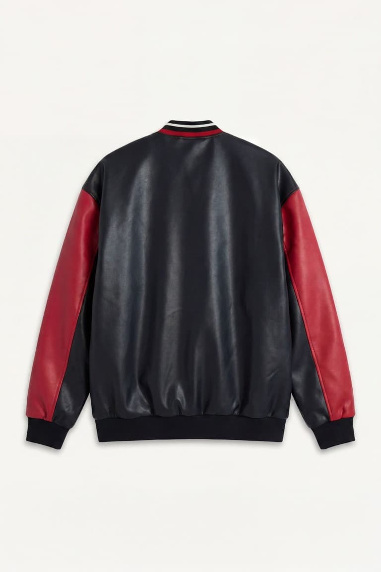 Oversize Fit Faux Leather Jacket