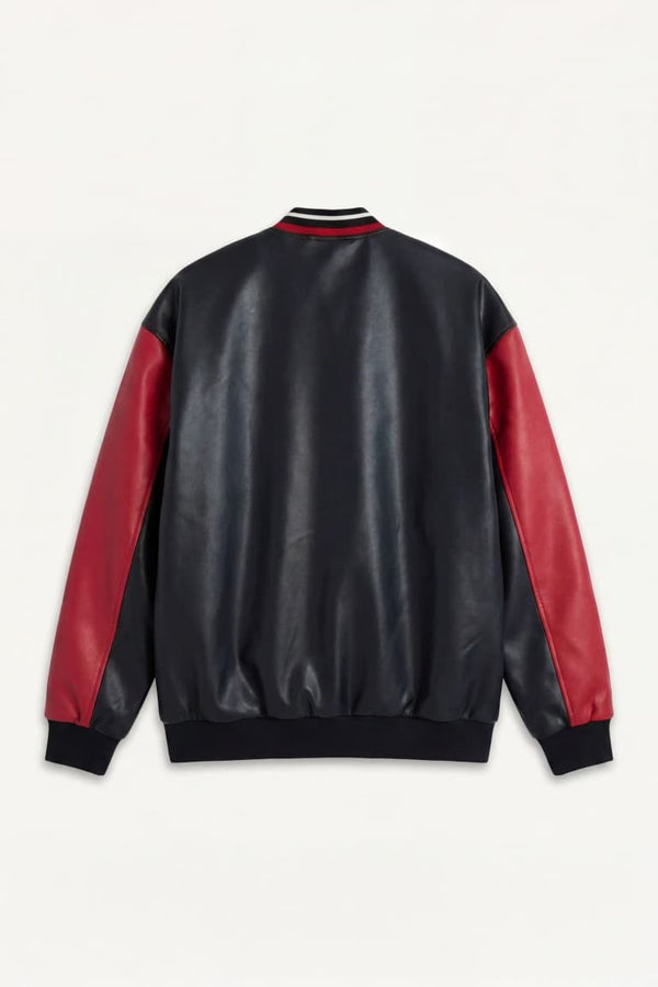 Oversize Fit Faux Leather Jacket