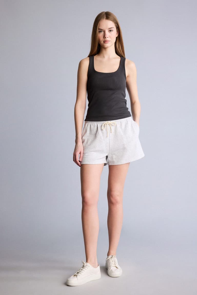 U Neck Strappy Rib Undershirt Secondary image
