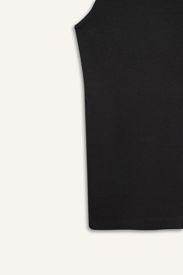 U Neck Strappy Rib Undershirt
