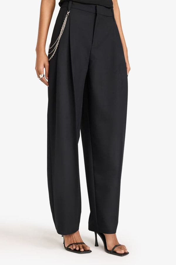 Baggy Fit Zippered Regular Waist Standard Size Pants