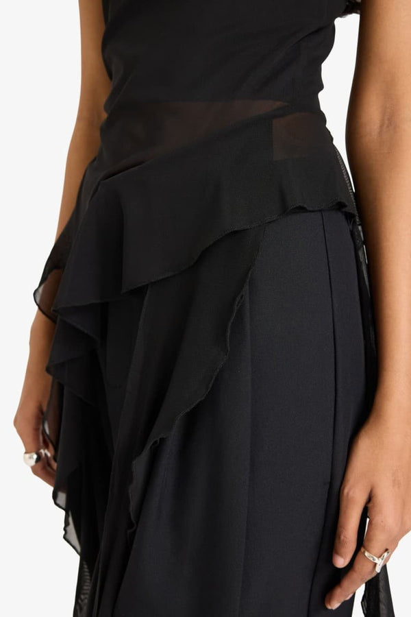 Baggy Fit Zippered Regular Waist Standard Size Pants