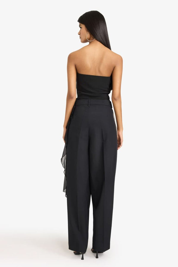 Baggy Fit Zippered Regular Waist Standard Size Pants
