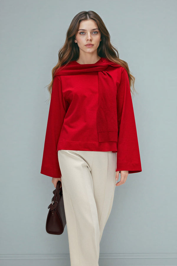 Regular Fit Crew Neck Long Sleeve T-Shirt Tunic