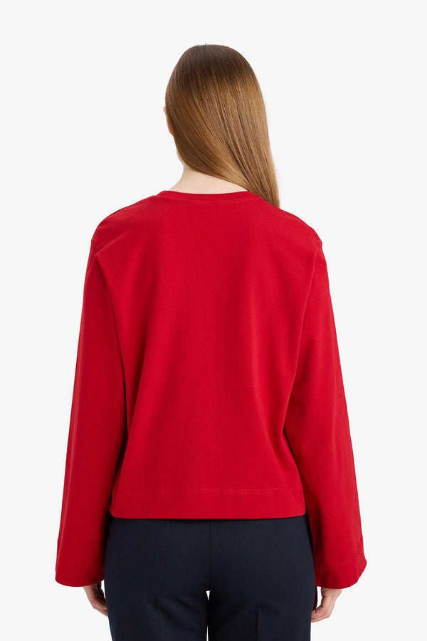 Regular Fit Crew Neck Long Sleeve T-Shirt Tunic
