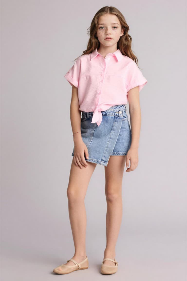 Regular Fit Short Sleeve Shirt Girls