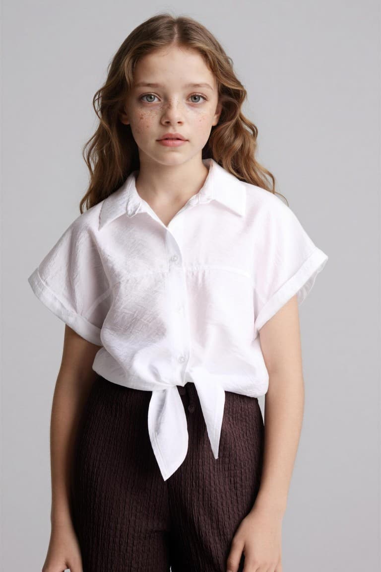 Regular Fit Short Sleeve Shirt Girls