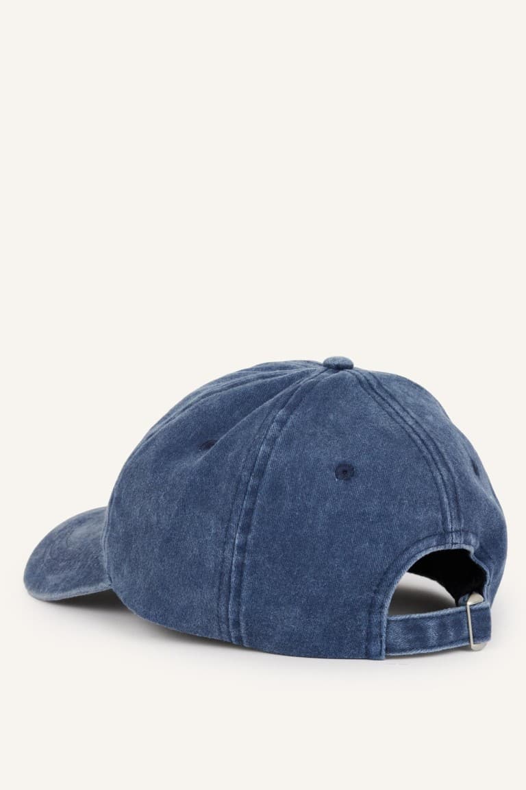 Mens Cotton Cap Navy Blue Hat