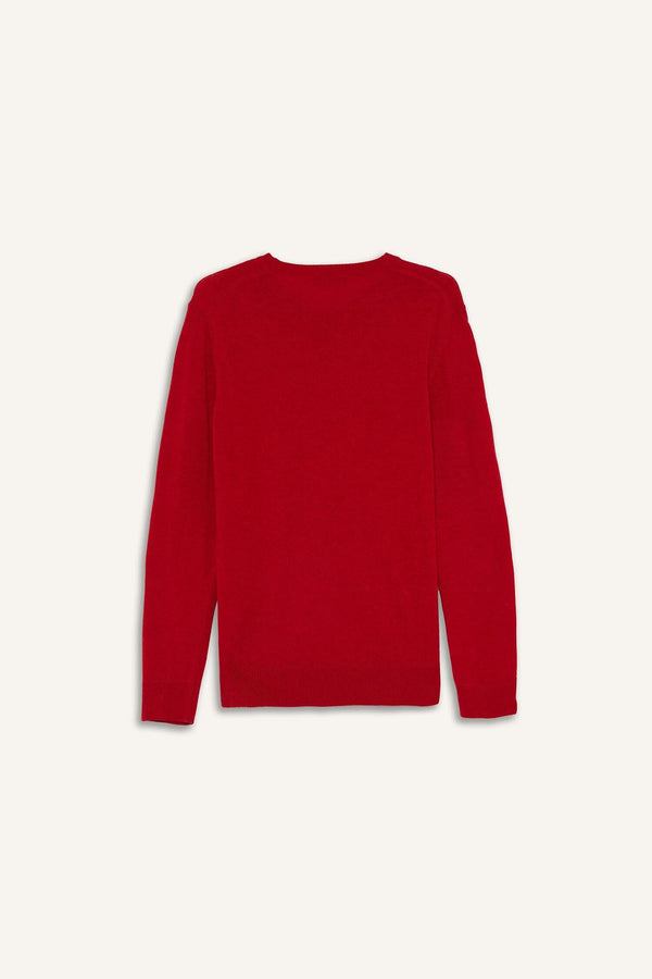 Wool Blend Crew Neck Knitwear Sweater