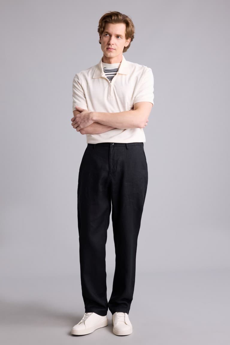 100% Linen Relax Fit, Linen Trousers