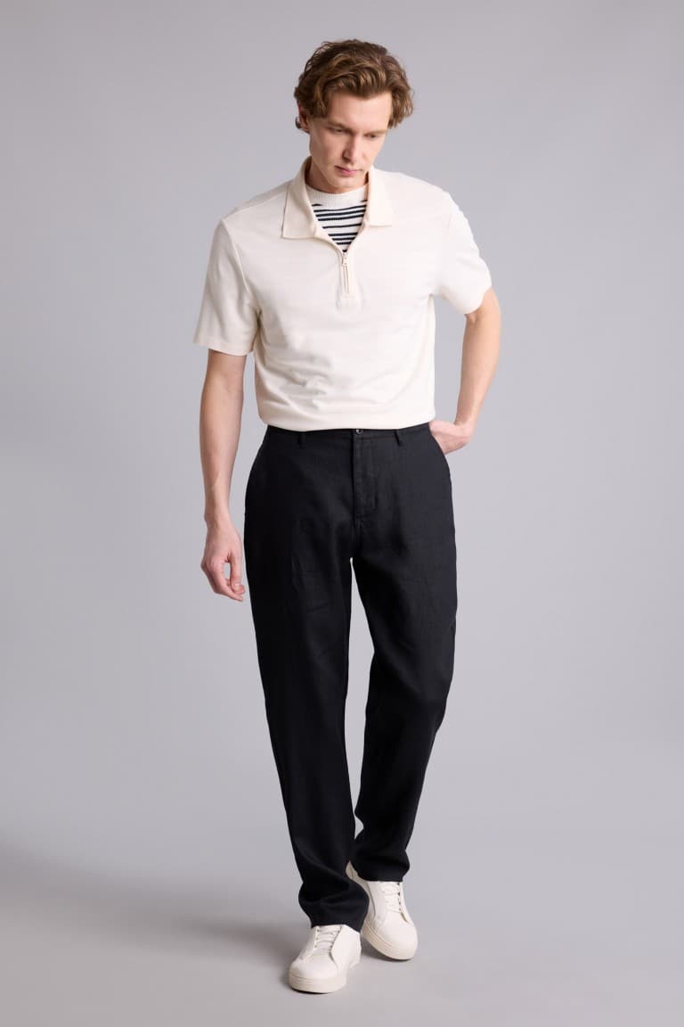 100% Linen Relax Fit, Linen Trousers