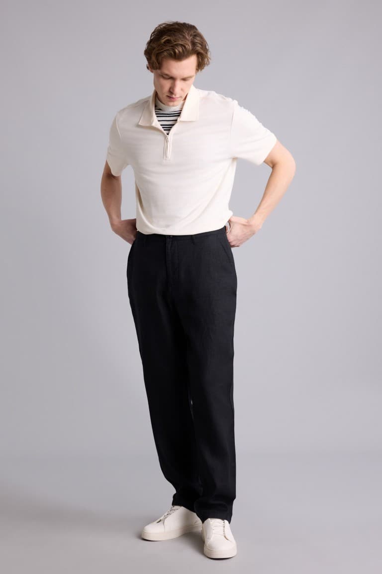 100% Linen Relax Fit, Linen Trousers