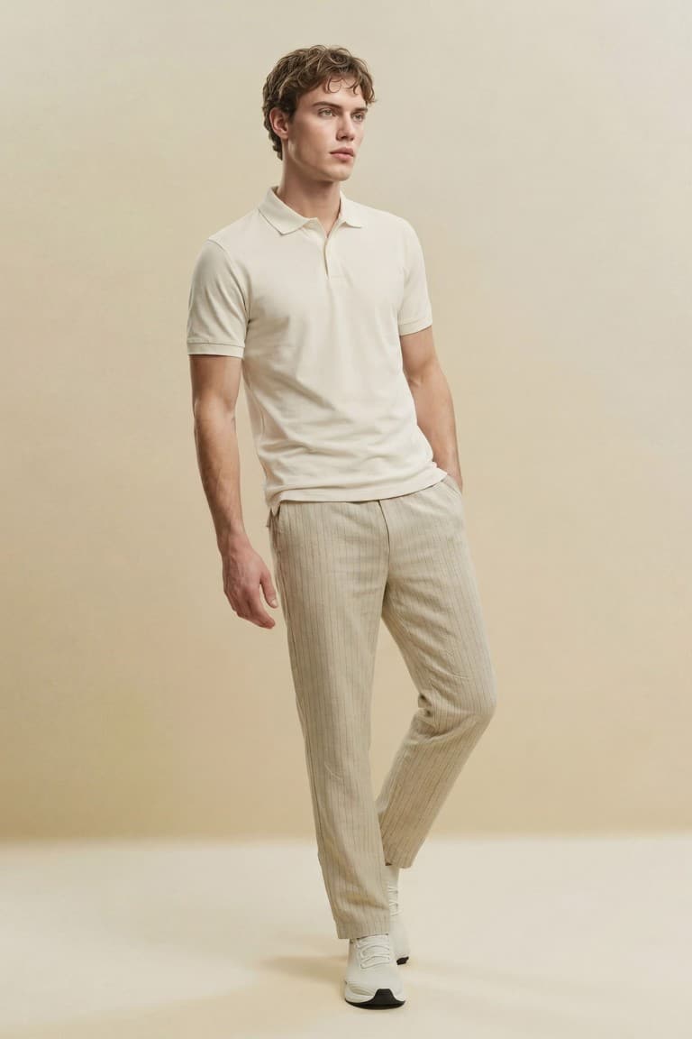 RELAX FIT Cotton Linen Trousers