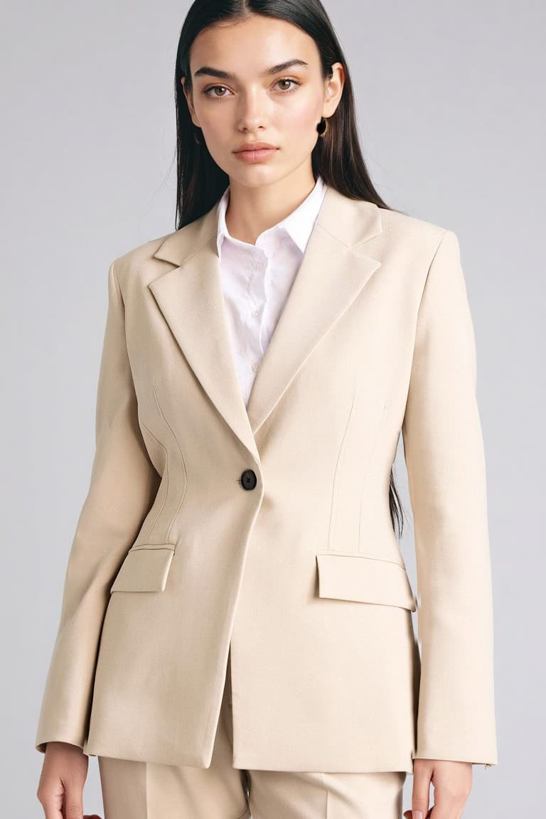 Fitted Jacket Collar Blazer Jacket Main image